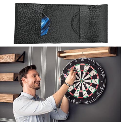 2 Pcs PU Leather Dart Case for Steel & Soft Tip Darts | Darts accessories organizer, holds 3 darts, ideal for home, traveling and outdoor use