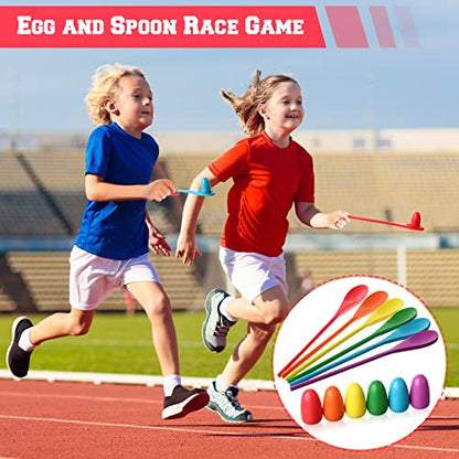 40 Packs Outdoor Games Potato Sack Race Bags for Kids and Adults, with 3 Legged Race Bands, Egg and Spoon Race Backyard Field Day Birthday Party Games Outdoor Carnival Lawn Games Kids and Family