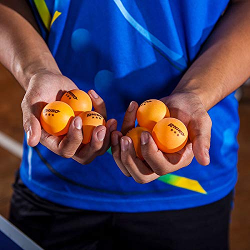 Champion Sports 3 Star Table Tennis Ball Pack – Tournament Size, 40mm Seamless, CTTA & ITTA Approved - style: Pack of 6 (Orange)