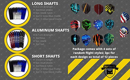 Deluxe Darts Tune up Kit Box | Flights, Sharpener, Shafts, O-Rings, Flight Savers, Accessories (10416-Essential) - color: 10416-Essential