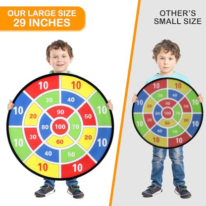Accmor 29" Large Dart Board for Kids, Kids Dart Board with Sticky Balls, Boys Toys, Backyard Indoor Outdoor Fun Party Play Game Toys Gifts for Boys Girls
