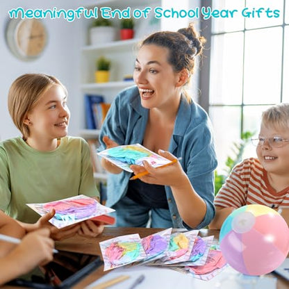 MiniInflat 24 Set End of Year Classroom Students Gifts from Teacher 10 Inch Inflatable Beach Balls Bulk Jumbo Big Beach Balls for Kids Summer Swimming Party Favor Water Games Supplies - color: Pastel Color