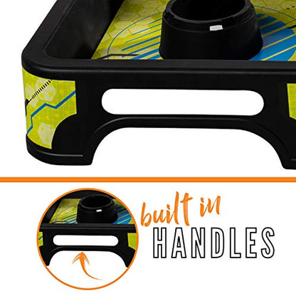 Franklin Sports Washer Set - (2) 12" x 12" Folding Targets - Portable Fun - Perfect for Beach, Tailgating, Parties - Replacement Bottle Cap Washers - style: Stackable