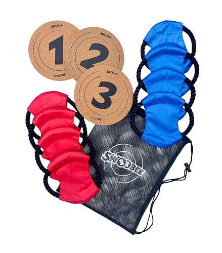Swoobee Outdoor Indoor Tossing Game | Tactical Sport Toy for Team Play | Soft Rope Ring Toss Game | for Kids, Teens and Adults | Summer Fun, Backyard, Beach & Party Game | Ages 6+, 2–8 Players