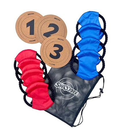 Swoobee Outdoor Indoor Tossing Game | Tactical Sport Toy for Team Play | Soft Rope Ring Toss Game | for Kids, Teens and Adults | Summer Fun, Backyard, Beach & Party Game | Ages 6+, 2–8 Players