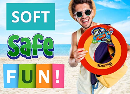 JA-RU 16 Inch Giant Flying Ring Toy (1 Pack) – Soft Flying Disc Toy for Kids, Teens & Family | Pool, Beach & Backyard Games, Outdoor Recess Toys & Party Favors. 5138-1