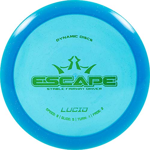 Dynamic Discs Lucid Escape Disc Golf Fairway Driver | Slightly Overstable Disc Golf Driver | Durable Premium Plastic | Fairway Driver Disc Golf Disc | 170g+ - color: Blue