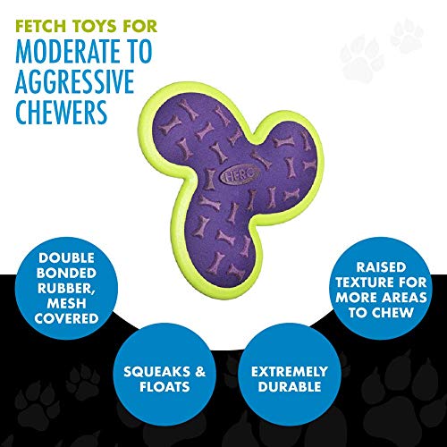 Hero Outer Armor, Fetch Dog Toy, Floats & Squeaks - style: Propeller - Purple