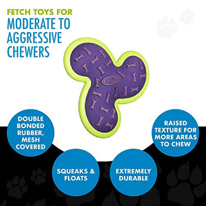 Hero Outer Armor, Fetch Dog Toy, Floats & Squeaks - style: Propeller - Purple
