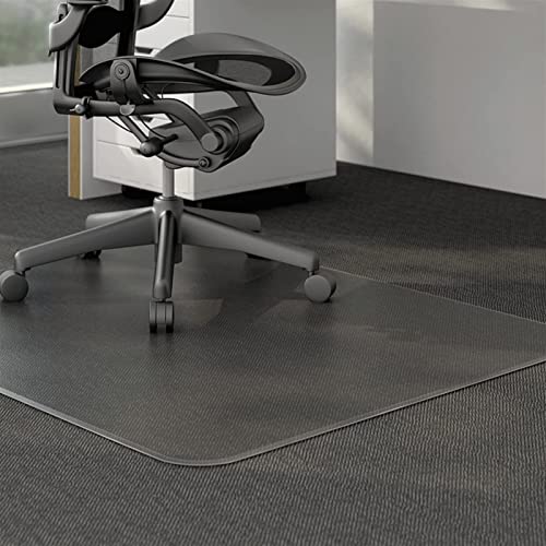 0.08 in Thick Rectangular Non Slip Protector Rug/Tile/Hardwood Floor,Desk Chair Mat for Gaming Computer Carpet, Runners Odorless Stain-Resistant(0.8X0.8m/2.6X2.6ft)