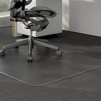 0.08 in Thick Rectangular Non Slip Protector Rug/Tile/Hardwood Floor,Desk Chair Mat for Gaming Computer Carpet, Runners Odorless Stain-Resistant(1.2X1.2m/3.9X3.9ft)