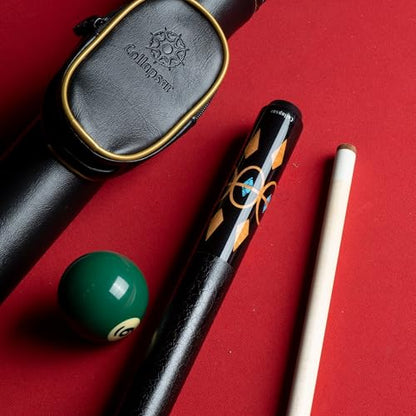 Collapsar CA Pool Stick with 1X1 Hard Case,58" Maple Professional Billiard Cue Stick,19-21 oz Pool Cue Set - color: CA001+Joint Protector+Hard Case, size: 19 ounce