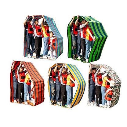 5PCS Teamwork Games Playing Run Mat Kids Adult Teamwork Outdoor Carnival Field Day Fun Running Game with Storage Bag (Size : Kids-6M/20FT) - size: Kids-6M/20FT