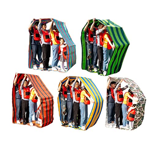 5PCS Teamwork Games Playing Run Mat Kids Adult Teamwork Outdoor Carnival Field Day Fun Running Game with Storage Bag (Size : Adult-8M//26FT) - size: Adult-8M//26FT