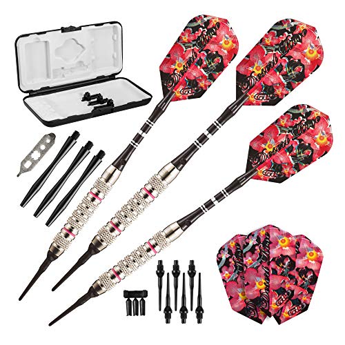 Viper Desert Rose Soft Tip Darts with Storage/Travel Case, Pink, 16 Grams