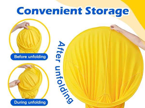 Granny Pants Yard Game, Giant Outdoor Tossing Game with Metal Ring & 8 Bouncy Balls + Air Pump, Easter Spring Funny Party Game for Family Backyard Team Building Field Day Adult Reunion(Yellow)