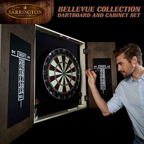 Barrington Bellevue Bristle Dartboard, Cabinet Style, Pre-Assembled