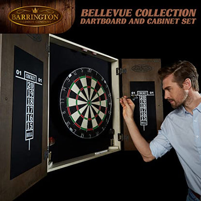 Barrington Bellevue Bristle Dartboard, Cabinet Style, Pre-Assembled