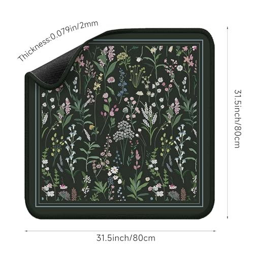 Mahjong Mat for Table - Durable Mahjong Table Cover with Unique Design, Premium Mahjong Accessories, Perfect Mahjong Gifts for Women, Game Mat for Mahjong and Board Game Enthusiasts (Forest Night) - style: Forest Night