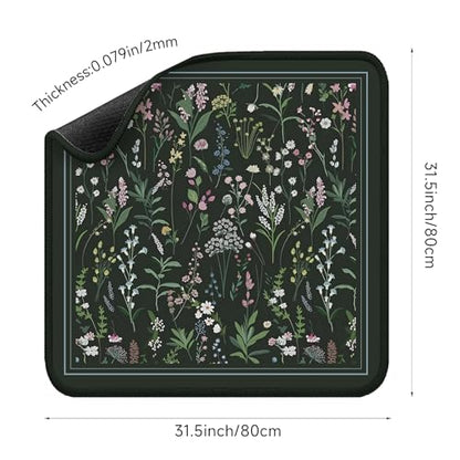 Mahjong Mat for Table - Durable Mahjong Table Cover with Unique Design, Premium Mahjong Accessories, Perfect Mahjong Gifts for Women, Game Mat for Mahjong and Board Game Enthusiasts (Forest Night) - style: Forest Night