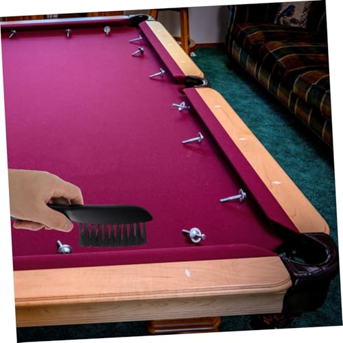 PRETYZOOM 1 Set Ergonomic Billiard Cleaning Brush Pool Table Rail Crevice Cleaner with Comfortable Wooden Handle for Dust Maintenance of Your Billiards Table
