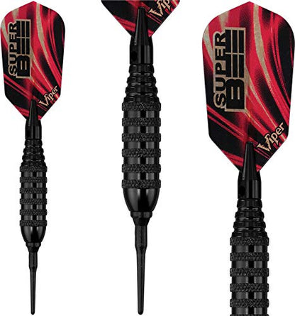 Viper Super Bee Soft Tip Darts, 16 Grams - style: Black Coated Brass