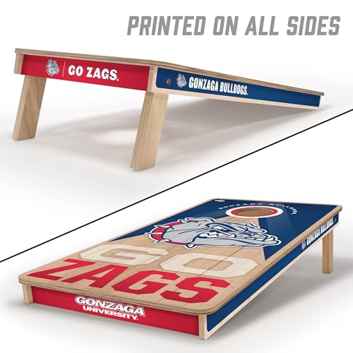 YouTheFan NCAA 2' x 4' Slogan Series Professional Wood Cornhole Game - color: Gonzaga Bulldogs