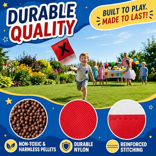 Bean Bags for Tossing,Kanosan Outside Field Day Birthday Party Backyard Family Reunion Carnival Yard Lawn Easter Fall Festival Beach Fun Games