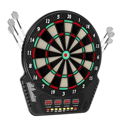 Electronic Dartboard, 27 Games 243 Variations LED Scoreboard, Wall-Mountable Soft Tip Dart Set, Innovative Dart Machine for Homes, Bars, Restaurants, Game Centers 1-16 Players