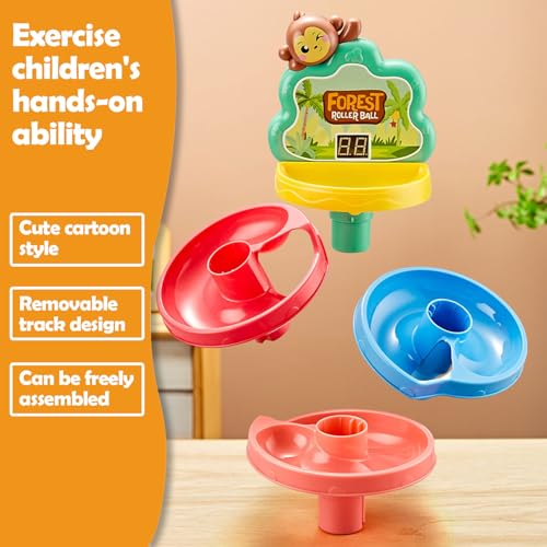 Children's Pitching Toys, Hammer Hitting Competitive Counting Mode Track Sliding Toys for Toddlers Kids Aged 1-5