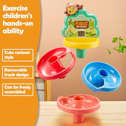 Children's Pitching Toys, Hammer Hitting Competitive Counting Mode Track Sliding Toys for Toddlers Kids Aged 1-5