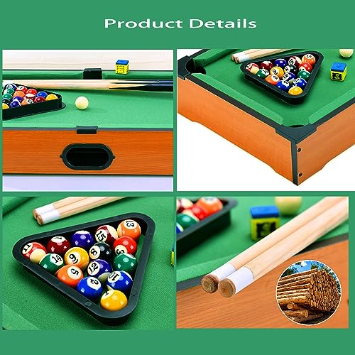 Mini Pool Table for Kids Small Billiards Game Table Top Pool Table Toy for Cat Gift for Kids Cat Pool Table Toy - style: P-14"