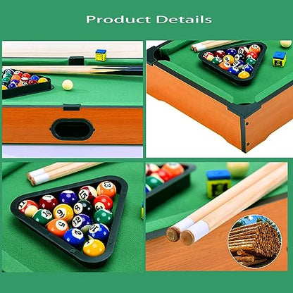 Mini Pool Table for Kids Small Billiards Game Table Top Pool Table Toy for Cat Gift for Kids Cat Pool Table Toy - style: P-14"