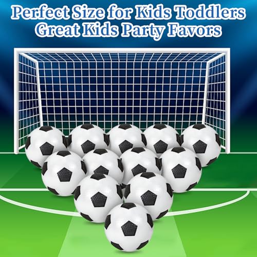 12 Pack Mini Soccer Balls for Kids, 4'' Small Soccer Ball for Pool Beach Garden Sports Game Party Supplies, Inflatable Mini Classics Soccer Balls for Indoor Outdoor Games - style: 12P Mini Classics Soccer Balls