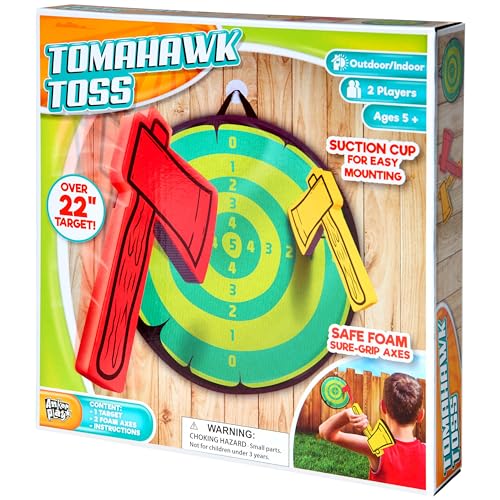 Anker Play 1000082/DOM Tomahawk Toss Safe Foam Axe Throwing Game for Kids, Multicolor, 4 Pieces