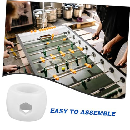 Happyyami 8pcs Foosball Goal Bar Locator Rings Plastic Rod Positioners for Tabletop Soccer Replacement Parts Easy to Install Essential Accessories for Foosball Enthusiasts