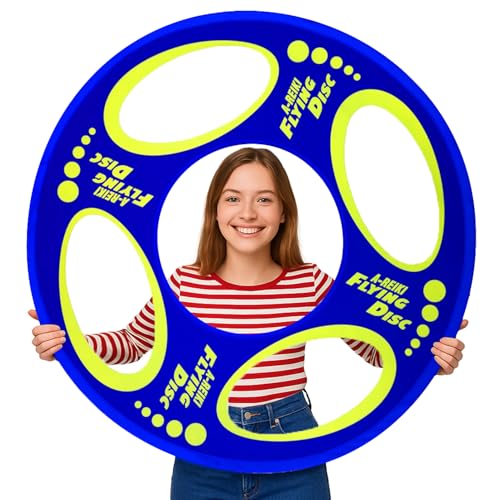 Giant Flying Disc Soft, Foldable & Floats in Air - Encourage Outdoor Play & Family Fun - Great for Kids, Parent-Child Interaction, and School Activities - color: Medium