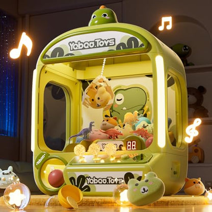 Claw Machine for Kids, Dinosaur Toy Claw Machine Large, Mini Arcade Machine with Prizes Toys Refill Inside, Kids Vending Game Machine, Party Prize Candy Dispenser, Easter Gift for Girls Boys - style: Dinosaurs