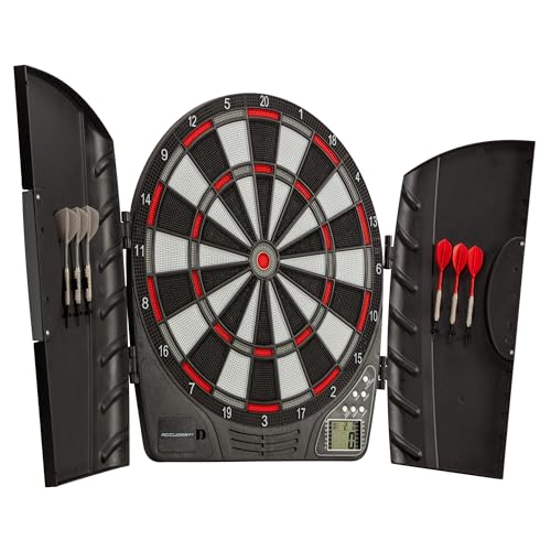 Accudart Spark Electronic Dartboard – 30 Games, 174 Variations, Computer Challenge Mode, Easy‑Read LED Scoring for Up to 8 Players – Includes 6 Soft‑Tip Darts & Extra Tips