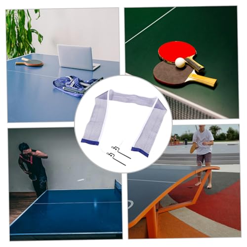 UKCOCO Portable Table Tennis Net with Posts for Training Practice Lightweight Design for Easy Setup Suitable for All Ages for Use