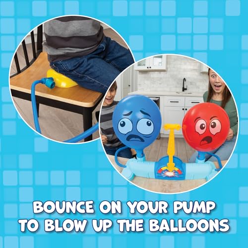 Rump Race Family Game Night - Balloon Popping Battle Board Game - Party Game - The Race is On to Pop Your Opponents Balloon - Bounce Your Balloon Off - Ages 8+ - style: Rump Race