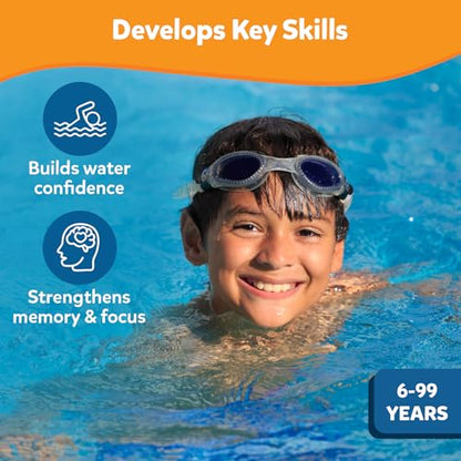 Skillmatics Pool Toys - Seek & Splash, Search & Find Water Game, Swimming Pool Dive Toy for Kids, Summer Fun & Gifts for Boys & Girls Ages 6, 7, 8, 9, 10, 11 & Up, Includes 64 Colorful Gems