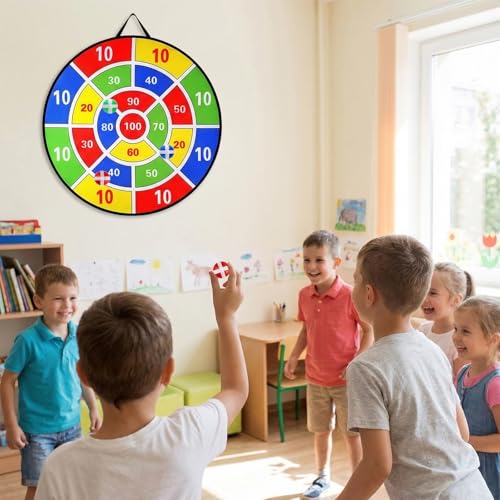 2 Pack 29" Kids Dart Board Game Set, Large Dart Board Toys with 24 Sticky Balls, Boys Toys, Indoor Outdoor Sport Fun Party Game Toys for Kids Boys Girls Ages 3-12