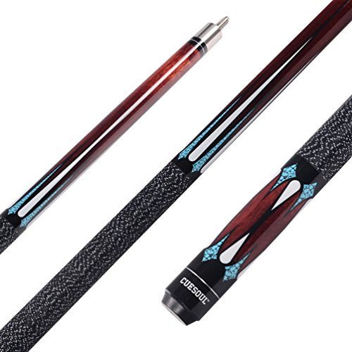 CUESOUL Pool Cue Sticks 19oz 2 Cues Packing in Hard Cue Case