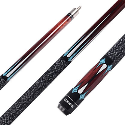 CUESOUL 19oz Pool Cue Sticks with Hard Pool Cue Case - color: E201-E105