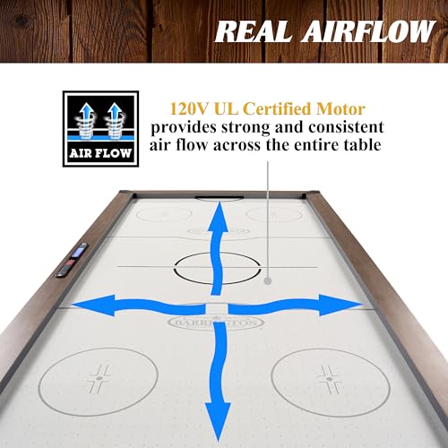 Barrington Billiards Air Hockey Table with Accessories, Perfect for Family Game Rooms | with Accessories - style: 7 Ft. Urban