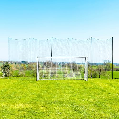 Stop that Ball™ Backstop Net Systems | Multi-Sport Ball Stop Net & Posts | Pop-Up, Freestanding & Socketed Options [7 Sizes] - size: 10ft, style: Socketed