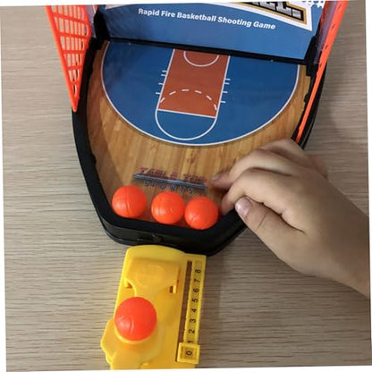 Desktop Arcade, Tabletop Basketball Game for 2 Players, Kids Basketball Shooting Game with Bulletin Board, Score Fun Sports Novelty Toy Gifts for Men Adults