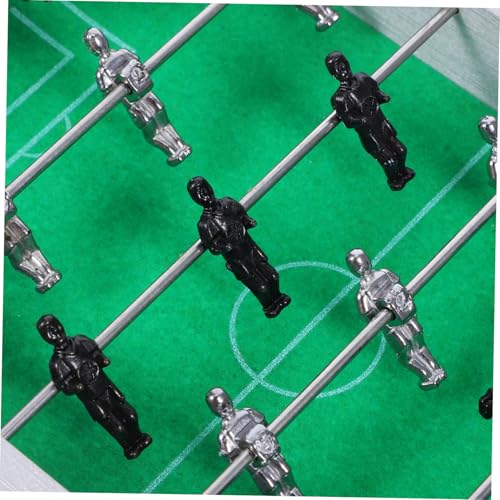 Totority Portable Mini Table Soccer Game Sturdy Alloy and Wood Foosball Table for Indoor Outdoor Use Compact Football Board Game for Family Parties