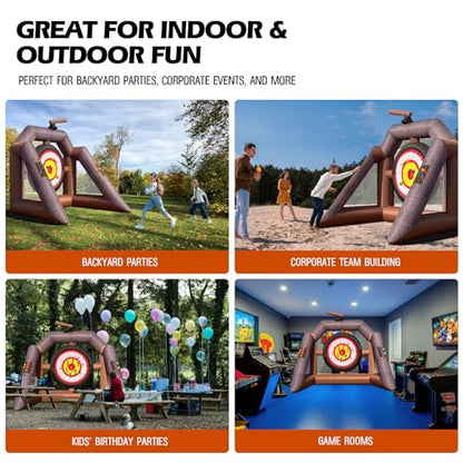 OZIS Inflatable Axe Throwing Game ，Inflatable Ball Toss Target Dart Board for Backyard School Team Birthday Party Events Outdoor Indoor - size: Single Target